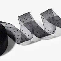 Лента капроновая &laquo;Горох&raquo;, 25 мм, 23&plusmn;1 м, чёрная