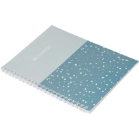 Бизнес-тетрадь Flakes blue обложка УФ лак, спираль, А5, 48л, клетка