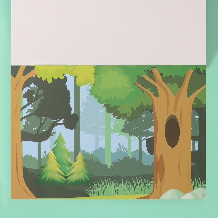 Наклейки в книжке Наклейки в книжке "Животные" + 5 фонов 20,7х14,2 см