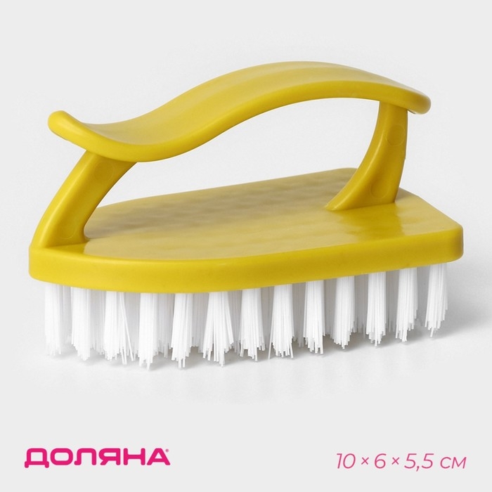 Щётка - утюжок Доляна, 10×6×5,5 см, цвет МИКС Щётка - утюжок Доляна, 10×6×5,5 см, цвет МИКС