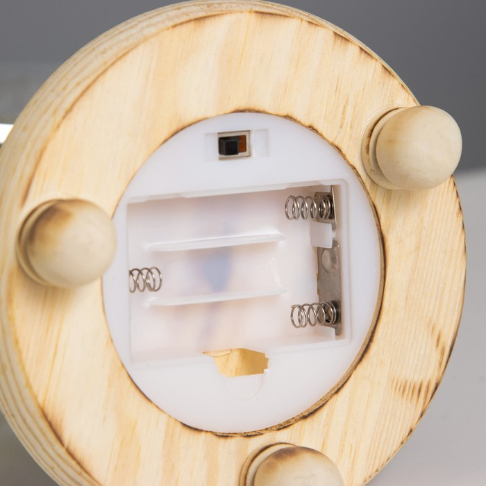 Ночник колба Ночник колба "Роза белая" LED 3ААА 10х10х20 см RISALUX