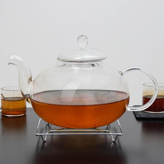 Подставка под горячее на ножках Доляна «Квадрат», 14×14×2 см, цвет хром Подставка под горячее на ножках Доляна «Квадрат», 14×14×2 см, цвет хром