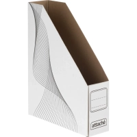 Лоток вертикальный Attache 75мм белый волны 2шт/уп (сборн) гофрокарт