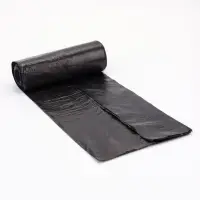 Мешки для мусора 240 л, ПНД, 20 мкм, 10 шт. в рулоне, чёрные