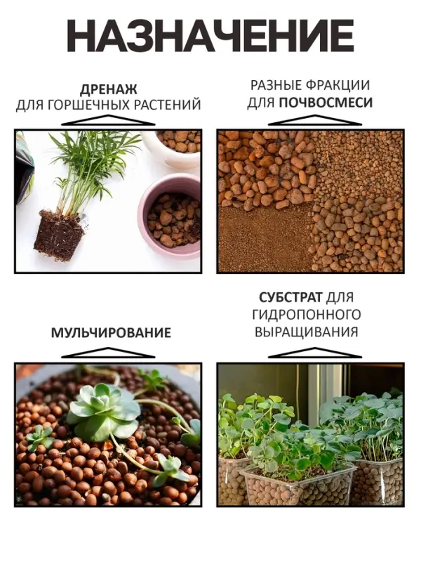 Дренаж Керамзит &laquo;Рецепты Дедушки Никиты&raquo; фр 0-5, 1 л