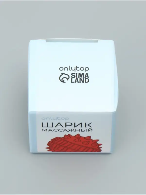 Массажёр для рук и ног, d=3.5 см, 2 кольца, красный