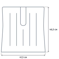 Лопата для уборки снега Сибртех пластик 46,5х41,5 см без черенка 614635