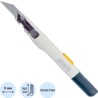 Нож канцелярский 9мм Attache Selection Genius,,фиксатор,дляправш./левш.