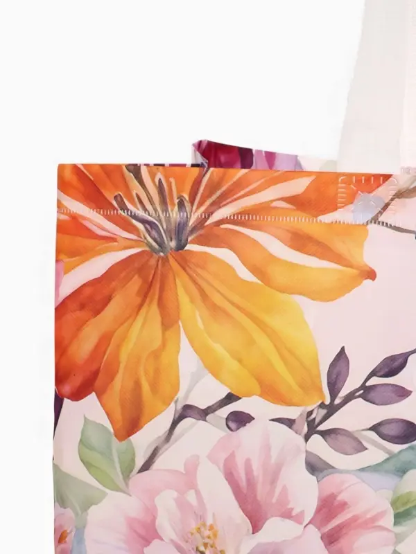 Сумка для покупок &laquo;Цветы&raquo;, многоразовая, разноцветная