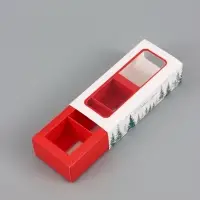 Коробка для 3 конфет &laquo;Акварельный лес&raquo;, 13&times;5&times;3.3 см