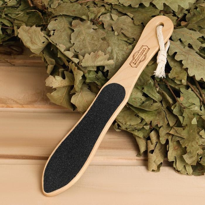 Пилка для ног банная абразивная (150/80), алтайская берёза, 25х4,5х0,6 см Пилка для ног банная абразивная (150/80), алтайская берёза, 25х4,5х0,6 см