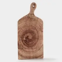 Блюдо для подачи Magistro Wood, 36.5&times;18&times;1.2 см, фарфор, коричневое