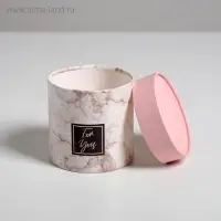 Набор коробок из тонкого картона 2 в 1, упаковка подарочная, «Мрамор», 12 х 12, 15 х 15 см