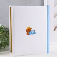 Фотоальбом "Мой малыш", голубой, 10 "магнитных"листов 23X28см, пер-т внутр.спираль Фотоальбом "Мой малыш", голубой, 10 "магнитных"листов 23X28см, пер-т внутр.спираль