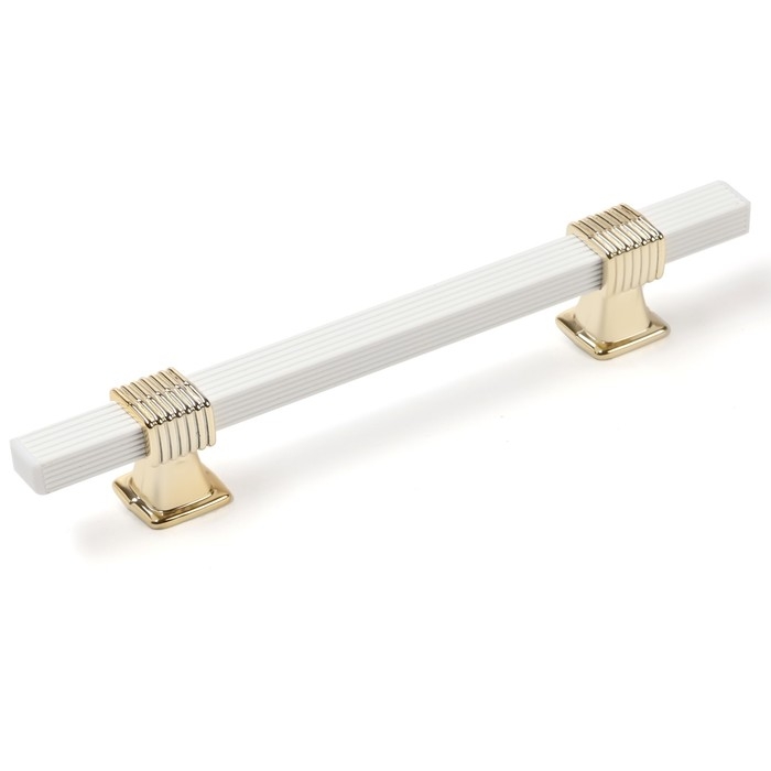 Ручка-скоба CAPPIO PK117, м/о 160 мм, цвет белый/золото Ручка-скоба CAPPIO PK117, м/о 160 мм, цвет белый/золото