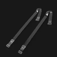 Лямки для бюстгальтера, силиконовые, фурнитура металл, 1.5 см, 37 см, пара, прозрачные