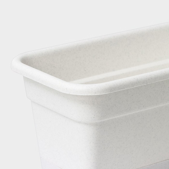 Ящик балконный для цветов, 40 см, цвет мрамор Ящик балконный для цветов, 40 см, цвет мрамор