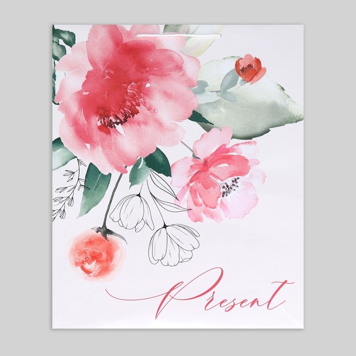 Пакет подарочный ламинированный, упаковка, Present, 40 х 49 х 15 см Пакет подарочный ламинированный, упаковка, Present, 40 х 49 х 15 см