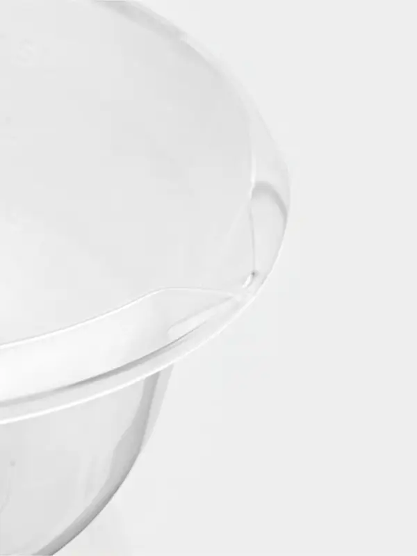 Миска с мерным делением, 2 л, пластик, прозрачная