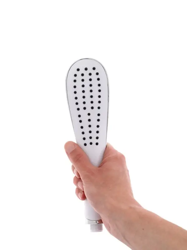 Душевая лейка ZEIN Z0202, 1 режим, 63&times;250 мм, пластик, цвет белый, хром