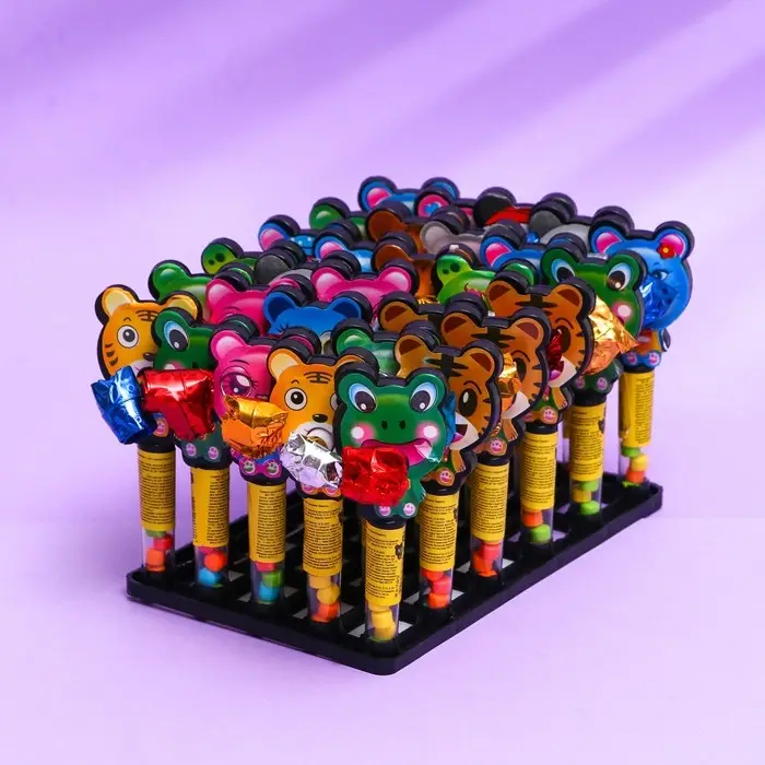 Драже сахарное Драже сахарное"Зверята" в тубе с игрушкой, 2 г