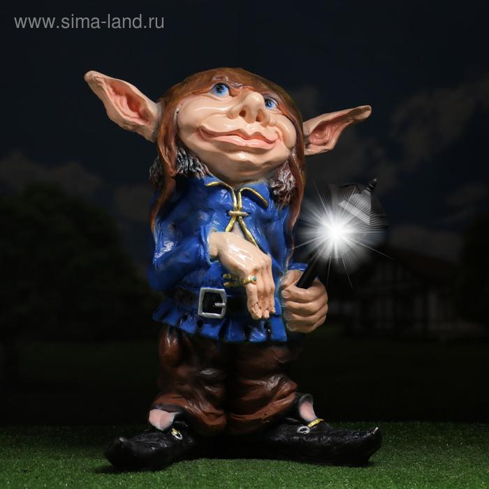 Садовый фонарь  Садовый фонарь "Троль с фонарем" 45х32х58см