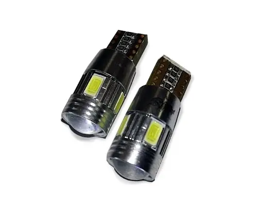 C023 T10/белый/ (W2.1x9.5d) 5SMD 5730, блистер 2 шт.