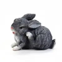 Садовая фигура из полистоуна &laquo;Заяц-почесун&raquo;, 28&times;14&times;21 см