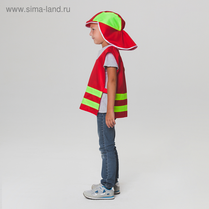 Карнавальный костюм «Пожарный МЧС, р. 32–34, 5–10 лет, полоски цвета МИКС Карнавальный костюм «Пожарный МЧС, р. 32–34, 5–10 лет, полоски цвета МИКС