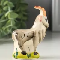 Фигурка фарфор &laquo;Козёл Гор&raquo;, 9 см, гжель, цветная