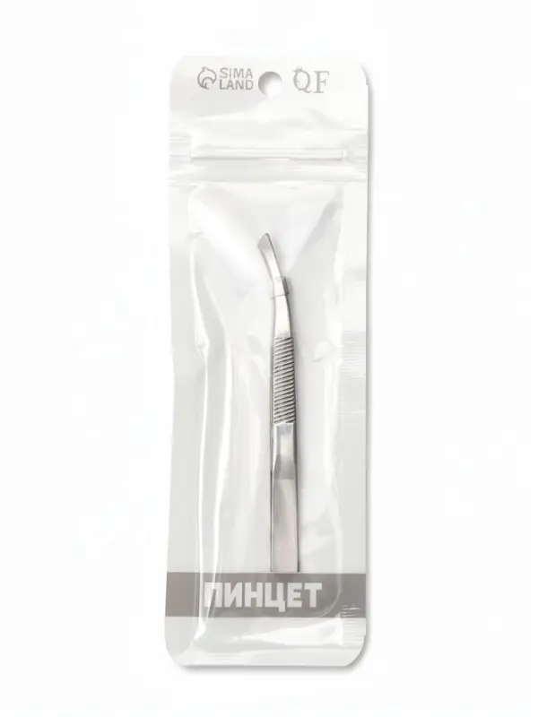 Пинцет со скошенными кончиками, широкий, 8.5 см