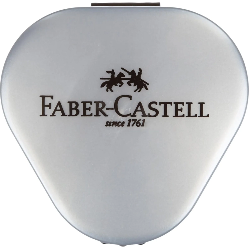 Точилка Faber-Castell Trio Grip 2001, 3 отверстия,2 контейнера,серая183800