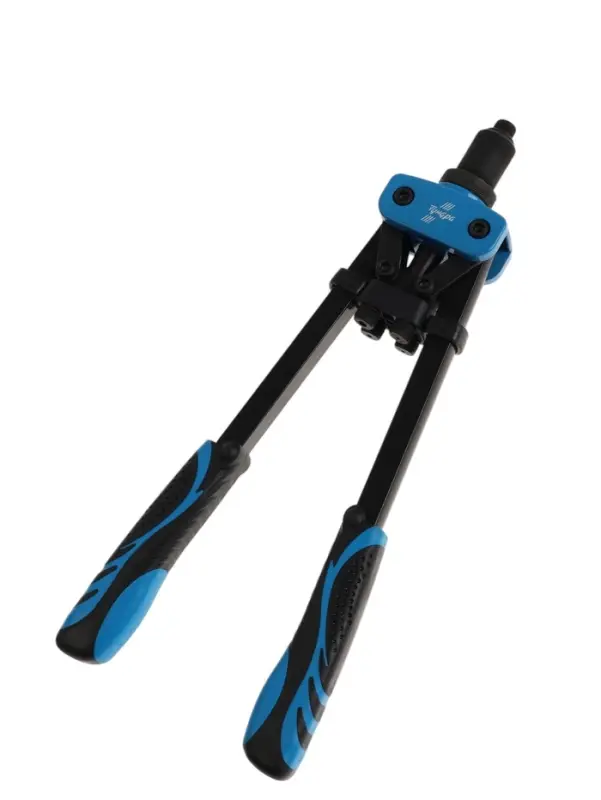 Заклепочник ТУНДРА, 360 мм, двуручный, заклепки 2.4 - 3.2 - 4 - 4.8 - 6.4 мм