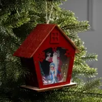 Подвеска световая &laquo;Дед Мороз и Снегурочка&raquo;, 16&times;7&times;15.5 см, 1 LED, от батареек AG10&times;3, свечение тёплое белое