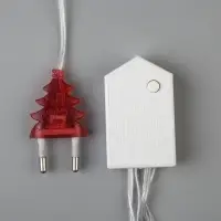 Гирлянда &laquo;Нить&raquo; 5 м, IP20, прозрачная нить, 50 LED, 8 режимов, 220 В, свечение красное