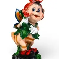 Садовая фигура из полистоуна &laquo;Пчёлка в платке&raquo;, 25&times;26&times;50 см