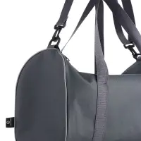Сумка спортивная TEXTURA, на молнии с подкладкой, длинный ремень, маленький размер, серая
