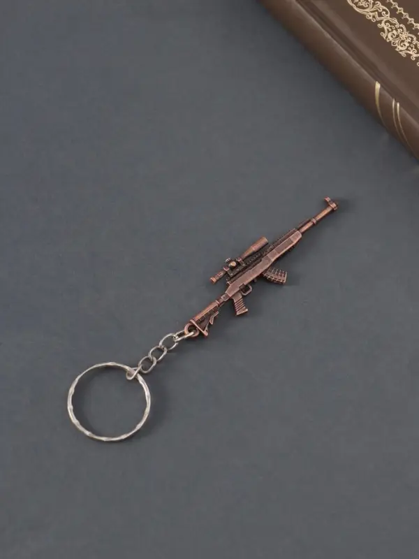 Брелок для ключей на кольце &laquo;Винтовка с прицелом&raquo;, металл, 6.3&times;1.5 см, МИКС