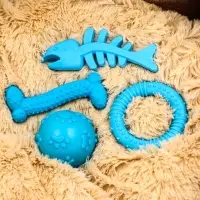 Игрушки для собак, набор 4 шт., синие