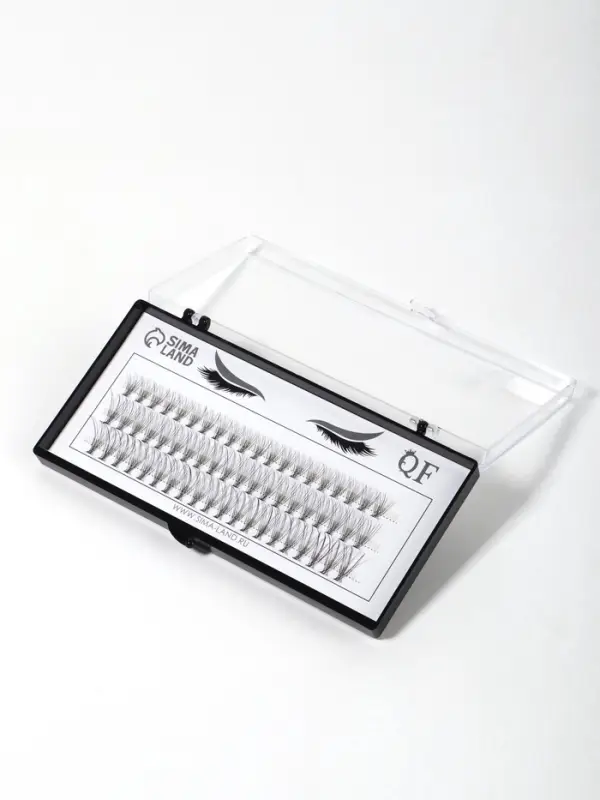 Набор накладных ресниц &laquo;Классика&raquo;, пучки, 10, 12, 14 мм, толщина 0.07 мм, изгиб D, 10 D