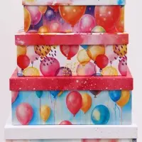 Набор коробок 10 в 1 &laquo;С Днем Рождения!&raquo;, 30.5&times;20&times;13 - 12&times;6.5&times;4 см