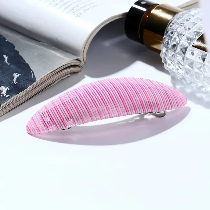 Заколка - автомат для волос «Адель», полоски стиль, 10 см, МИКС Заколка - автомат для волос «Адель», полоски стиль, 10 см, МИКС