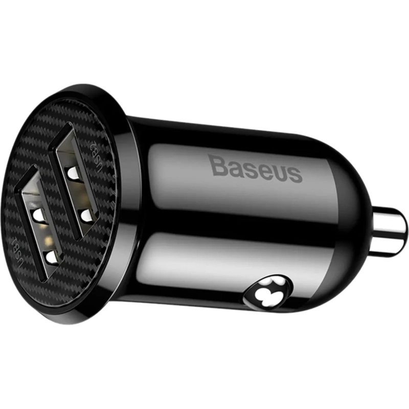 Зарядное устройство Baseus Grain Pro (Dual USB 4.8A ) Black CCALLP-01