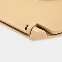 Сиденье для унитаза &laquo;Декор. Кожа&raquo;, 44.5&times;37.5 см, с крышкой, коричневое