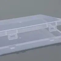 Бокс универс с крышкой 1секц 17,4*10,8*2,6см прозрач пакет накл QF