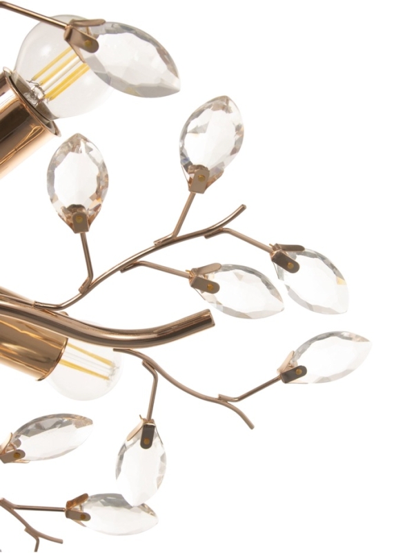 Люстра Люстра "Нежность" 5х40Вт Е27 золото 50х50х18см