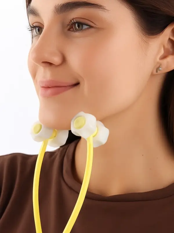 Массажёр для лица, 25&times;4.5 см, 4 ролика, МИКС