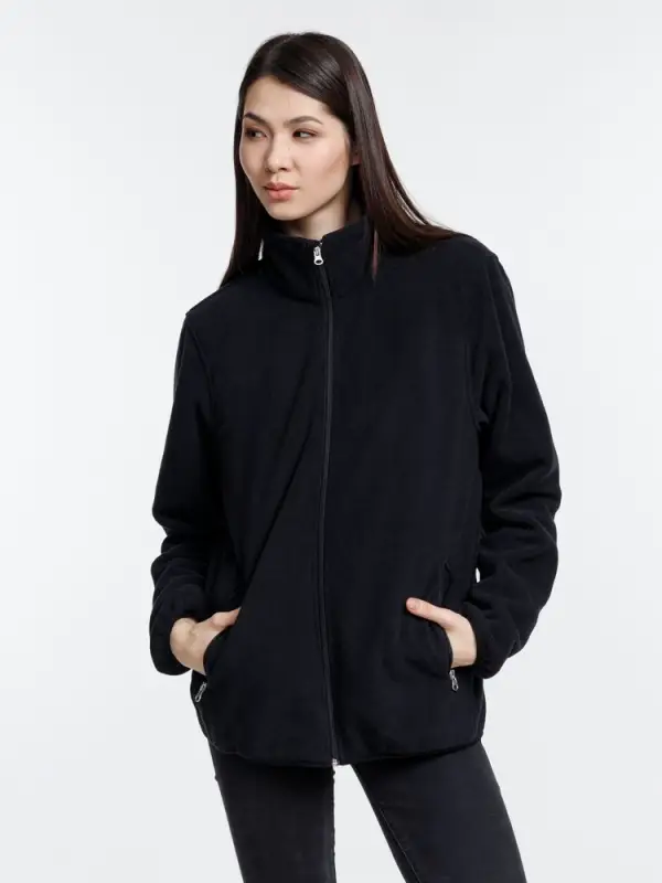 Куртка флисовая унисекс Nesse, черная, размер XS/S Куртка флисовая унисекс Nesse, черная, размер XS/S