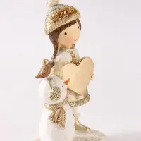 Фигурка &laquo;Малышка с сердцем&raquo;, 12.5 см, полистоун