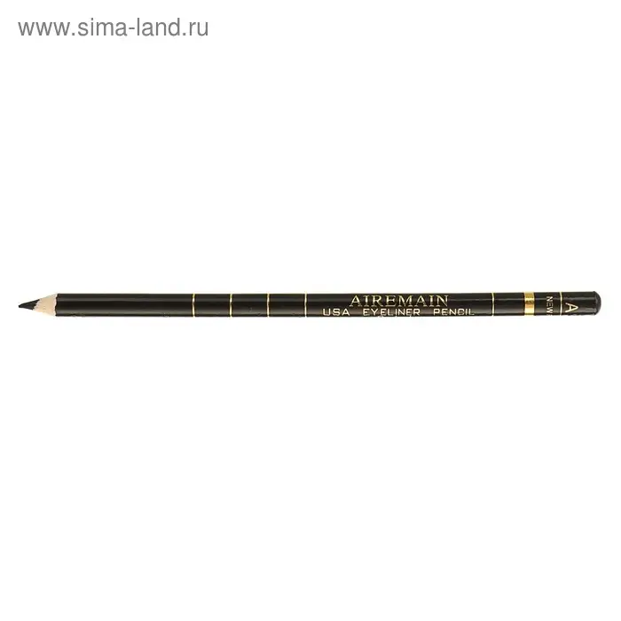 Карандаш Aireman, с щеточкой, цвет черный, №1 Карандаш Aireman, с щеточкой, цвет черный, №1